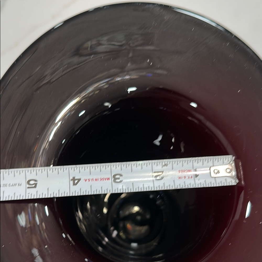 RARE FLARE VASE Elegant Dark Red 10’H 8.25” Flare - Picture 9 of 10